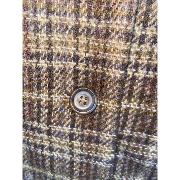 Vintage Eddie Bauer Women Wool Blazer Jacket Plaid M Preppy Country Equestrian - Picture 4 of 14